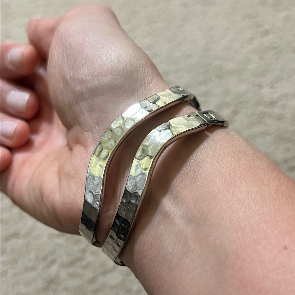 Elegant Lot of Silver Bangle Sets - Picture 7 of 8